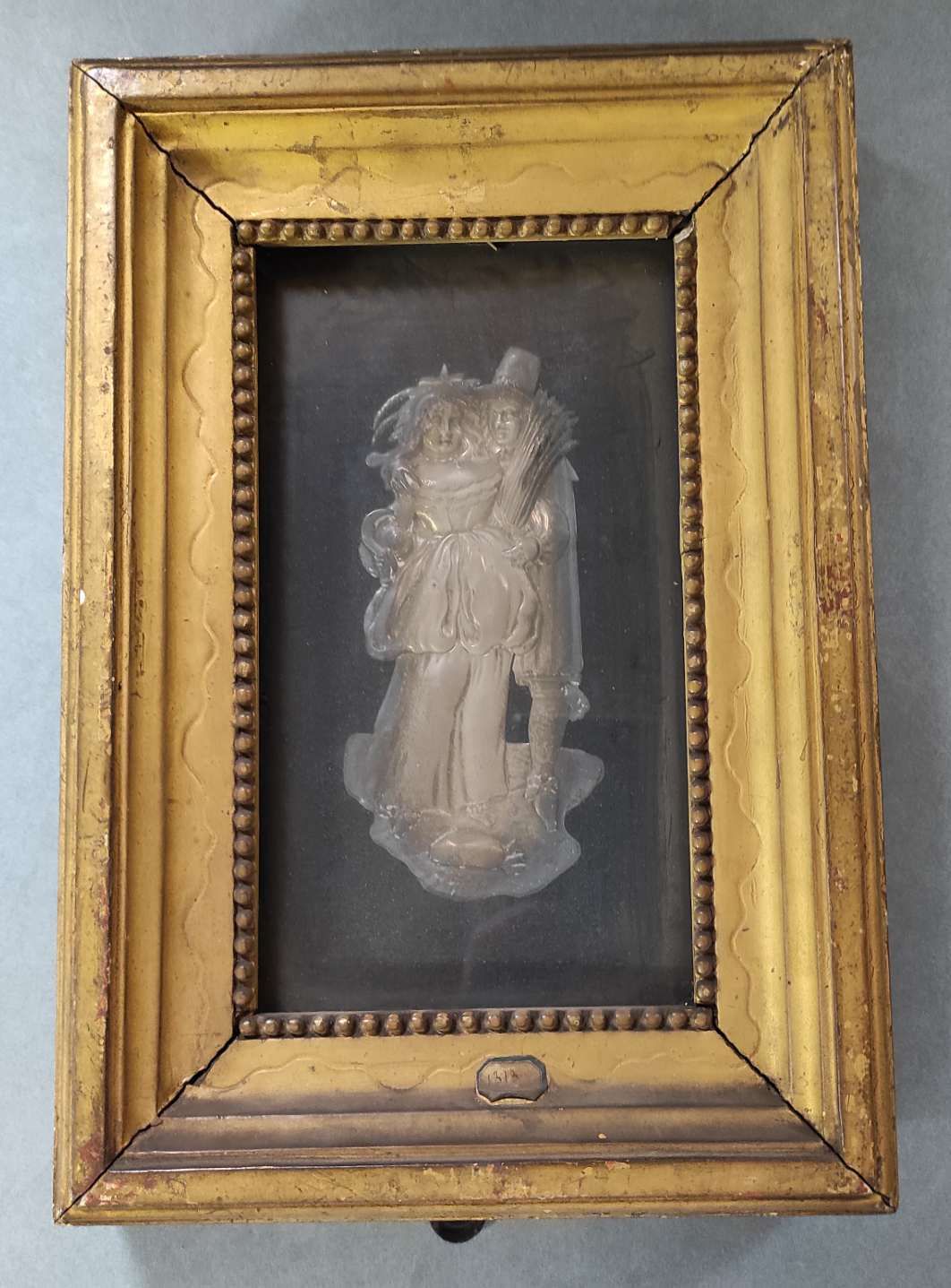 Image représentant Couple de moissonneurs - Plaque
