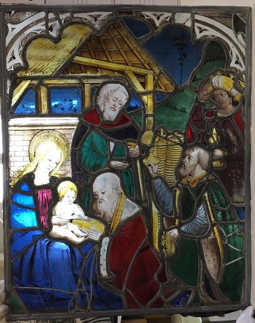 Image représentant Adoration des Mages - Vitrail