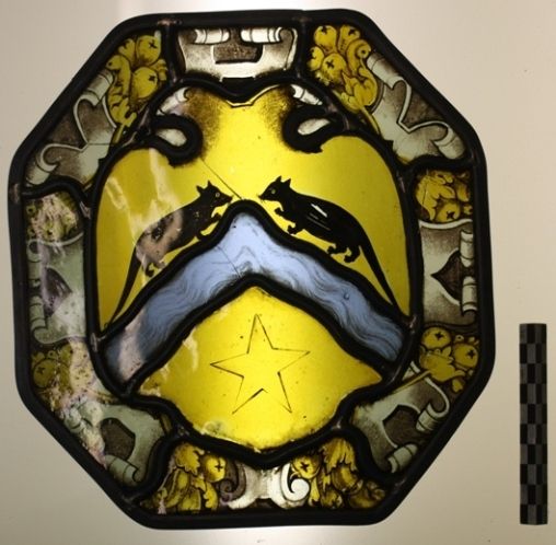 Image représentant Armes de la famille Ragueau - Vitrail