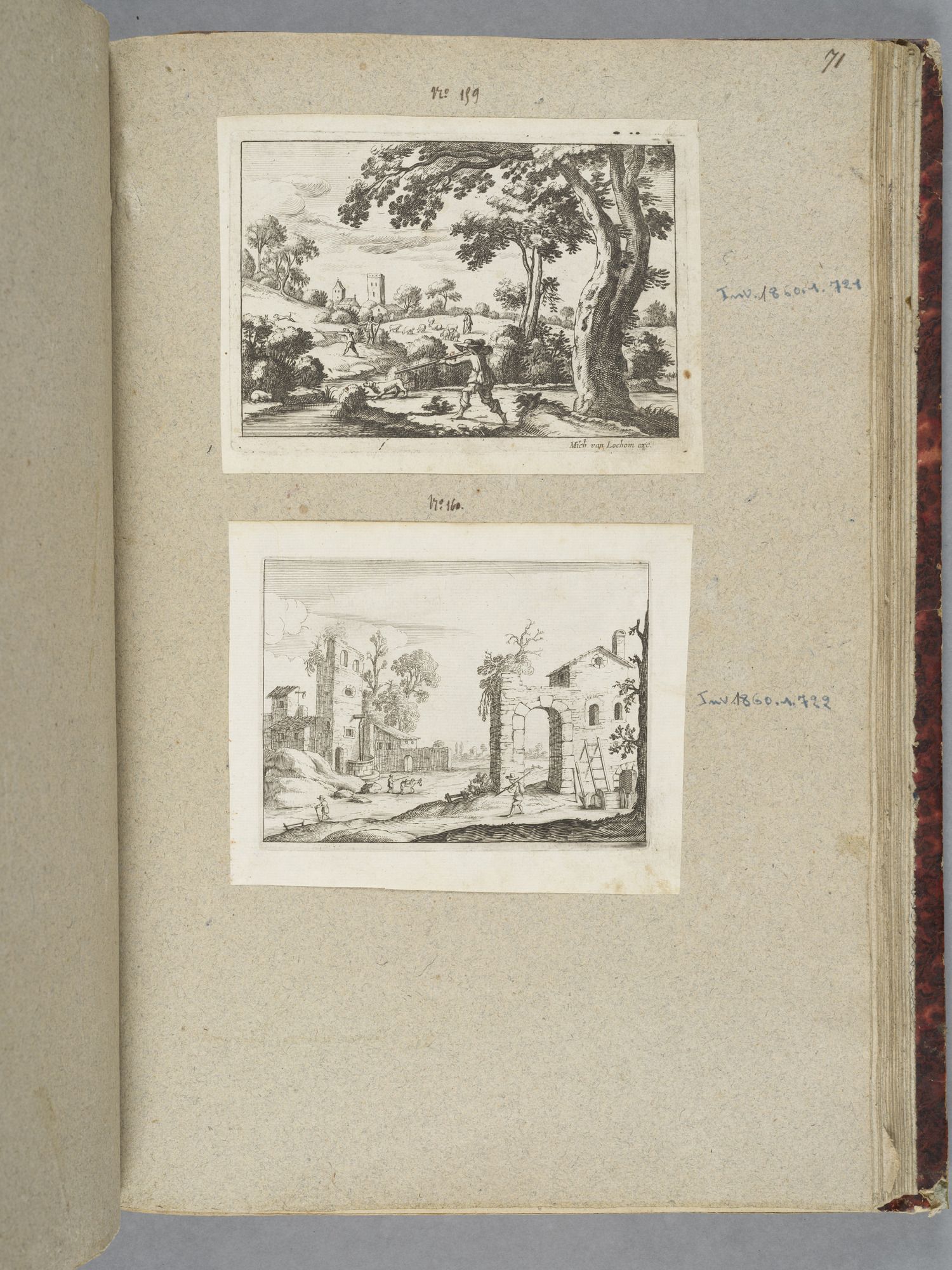 Image représentant Chasseurs avec des fusils (n°159) - Estampe