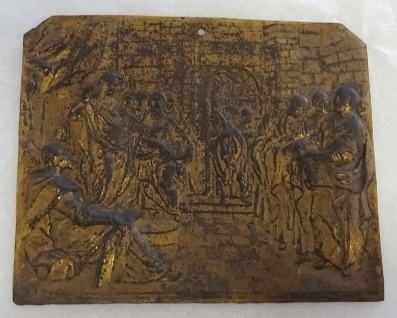 Image representing Jésus parmi les docteurs - Plaque.
