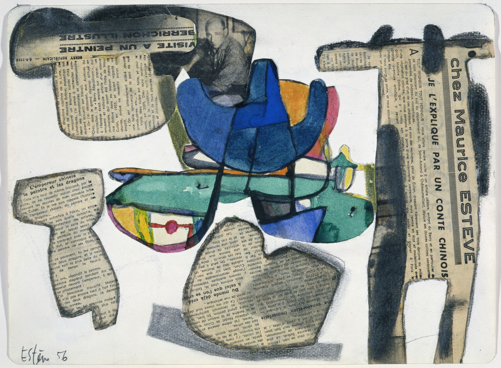 Image représentant C.26 Chez Maurice Estève - Collage