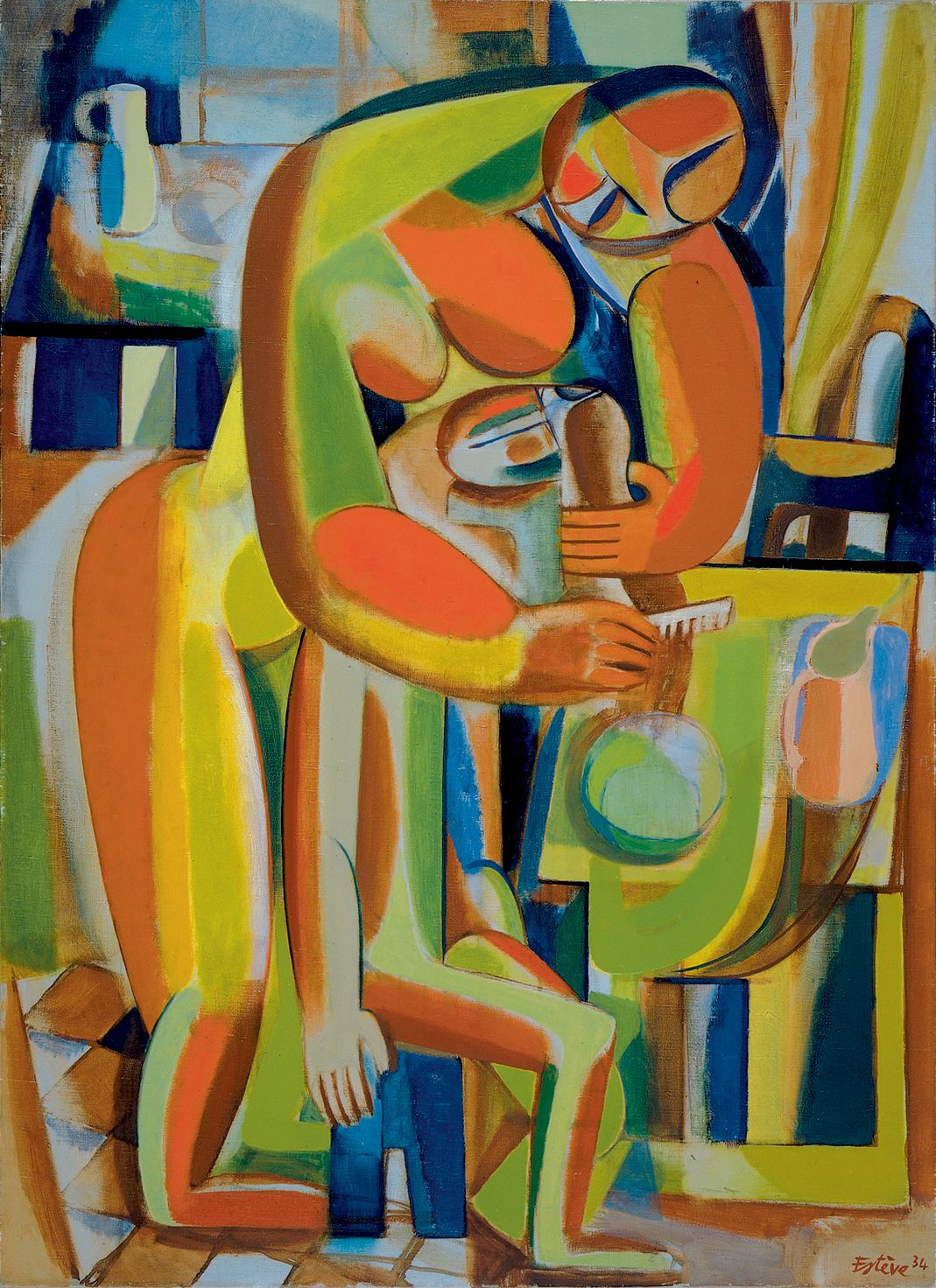 Image représentant La toilette verte - Tableau