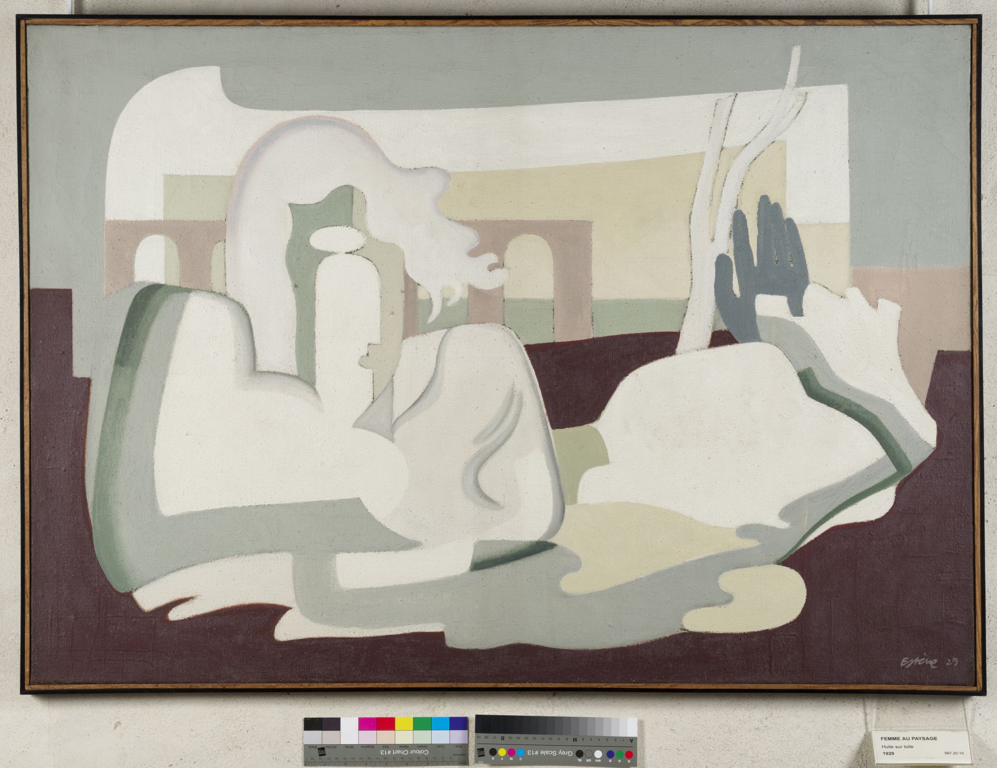Image représentant Femme au paysage - Tableau
