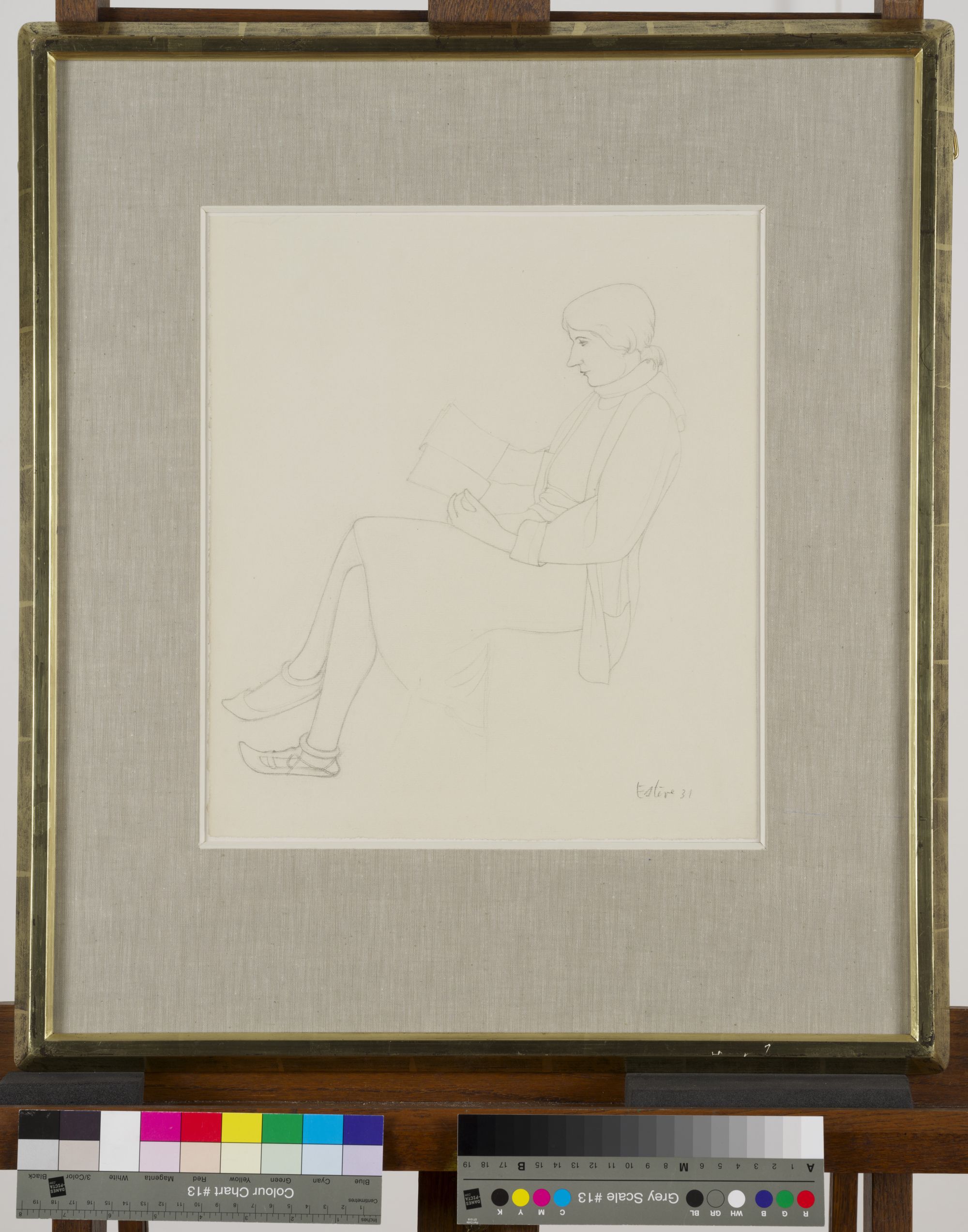 Image représentant D.205 Nelly lisant -