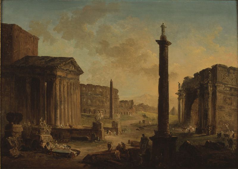 Image représentant Ruines du temple d'Antonin - Tableau