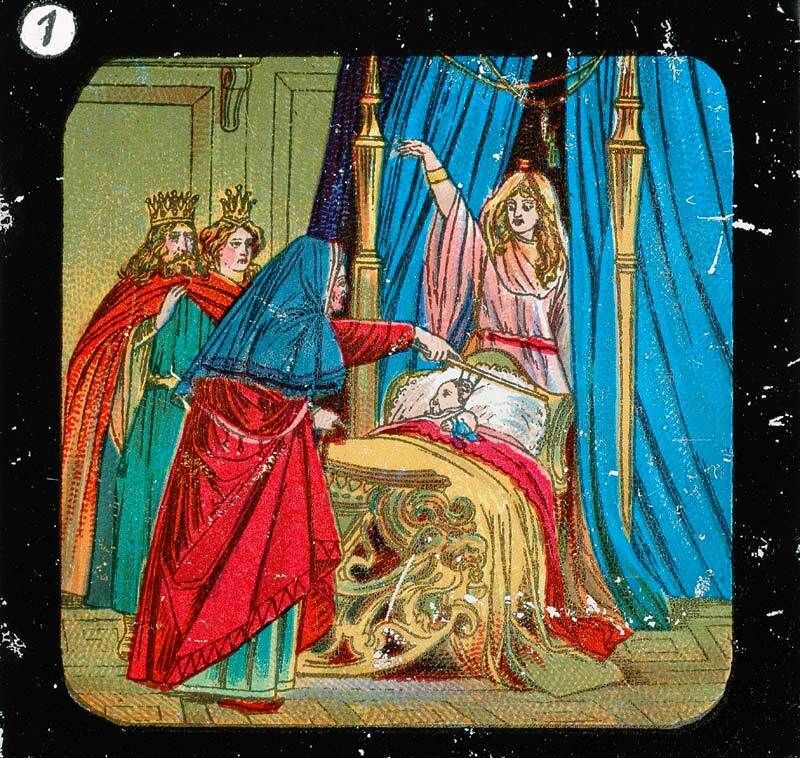 Image représentant La Belle au bois dormant - Plaque de verre