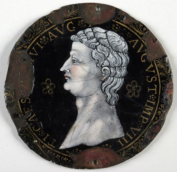 Image représentant Tête de Tibère - Médaillon
