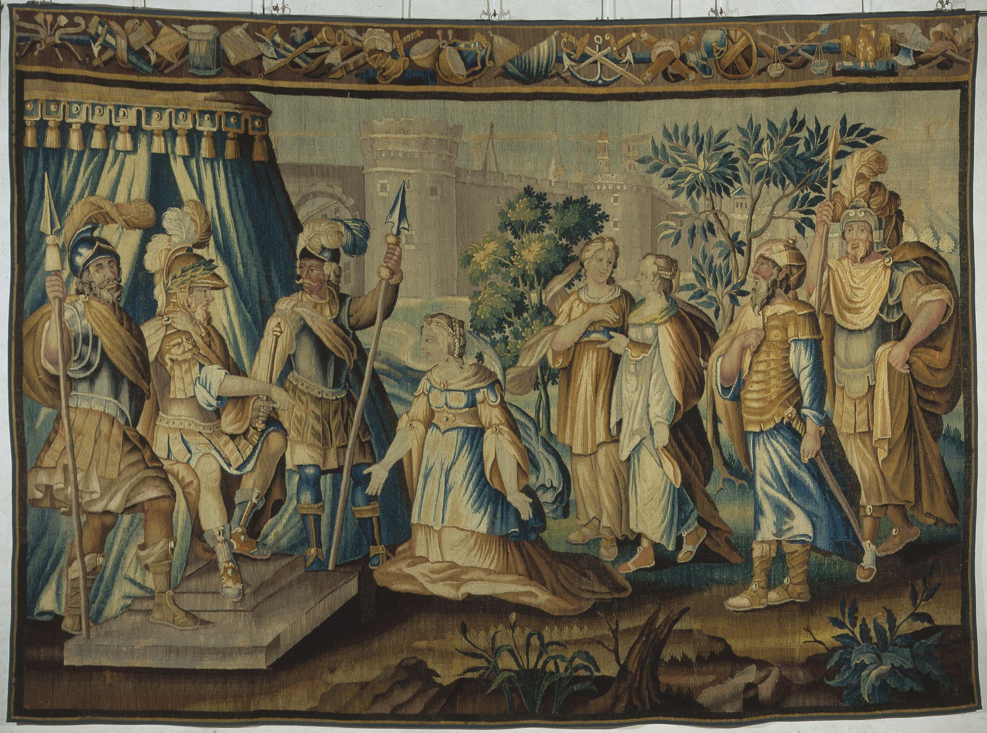 Image représentant Armide aux pieds de Godefroy de Bouillon - Tapisserie