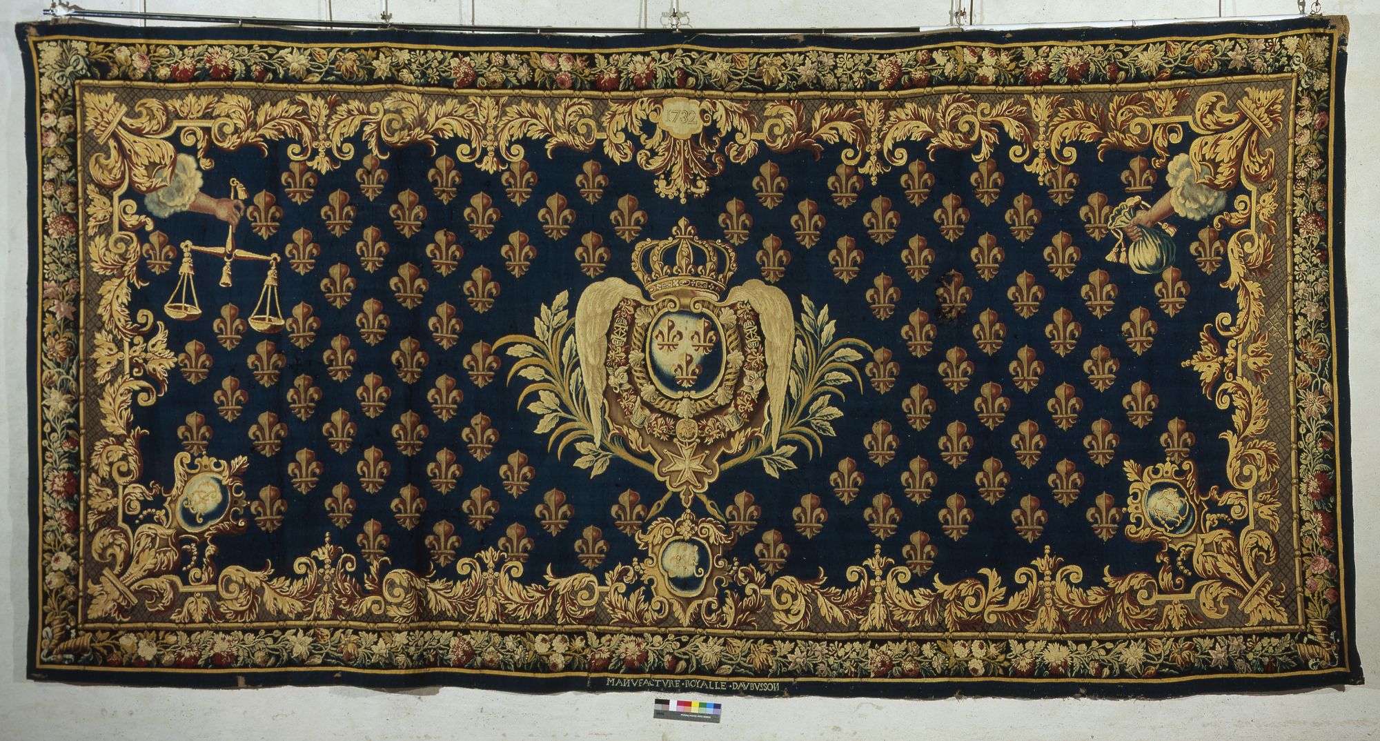 Image représentant Panneau aux armes de France - Tapisserie
