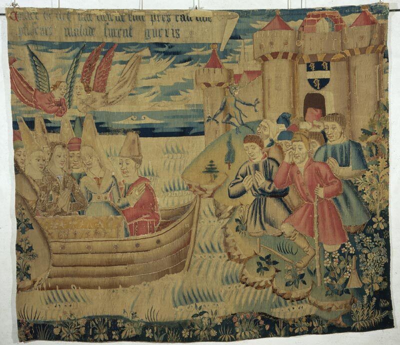 Image représentant L'arrivée des reliques de saint Etienne en Calcédoine -