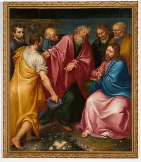 Image représentant Présentation de Nathanaël au Christ par Saint Philippe - Tableau