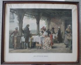 Image représentant Une lettre de maman - Estampe