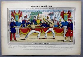 Image représentant Brevet de bâton - Estampe
