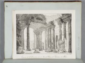 Image représentant Esquisse de la Décoration du 3e Acte de l'Opéra de Valentine de Milan - Estampe