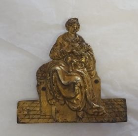 Image représentant La Vierge allaitant - Plaque
