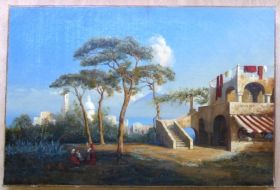 Image représentant Vue d'Italie - Tableau