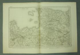 Image représentant Carte d'état-major 1/320 000 - feuille de Rennes n°12 - Estampe