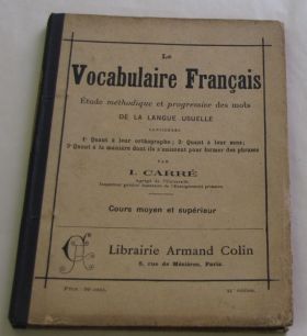 Image représentant Le vocabulaire français - Manuel scolaire