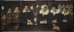 Image représentant Portrait collectif d'une famille - Tableau