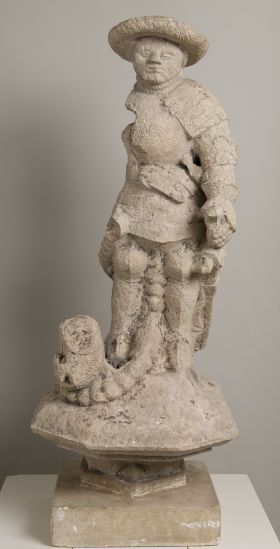 Image representing Saint Georges terrassant le dragon - Statue.
