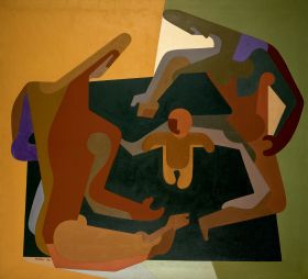 Image représentant Les premiers pas - Tableau