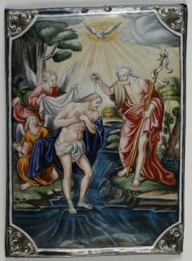 Image representing Le baptême du Christ - Plaque.