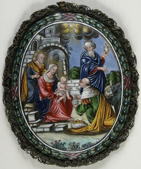 Image représentant Adoration des Mages - Médaillon