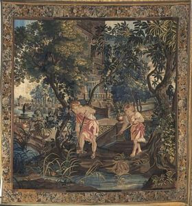 Image représentant Les Enfants jardiniers - Tapisserie