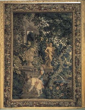 Image représentant Les Enfants jardiniers - Tapisserie