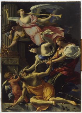 Image représentant Le Temps vaincu par l'Amour, Vénus et l'Esperance - Tableau