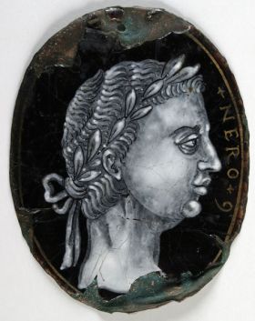 Image représentant Tête laurée de Néron - Médaillon