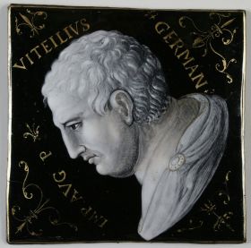 Image représentant Vitellius, empereur romain - Plaque