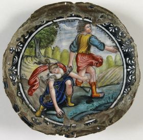 Image representing Hippomène et Atalante - Soucoupe.