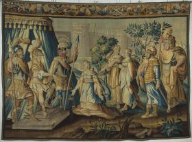 Image représentant Armide aux pieds de Godefroy de Bouillon - Tapisserie