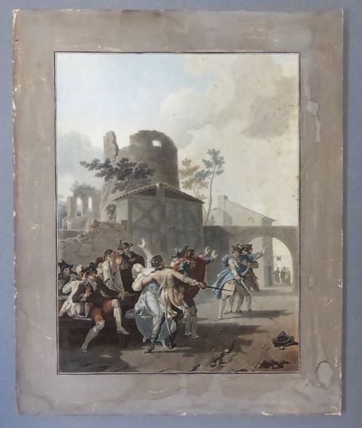 Image représentant Le Duel - Estampe