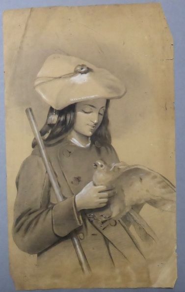 Image représentant Jeune chasseresse - Dessin