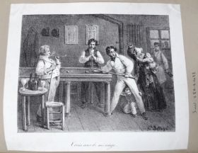 Image représentant 3 ans de ménage - Estampe