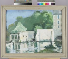 Image représentant Le Moulin bâtard - peinture