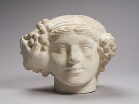 Image représentant Tête de Bacchante, dite aussi Pomone à l'oiseau - Statue